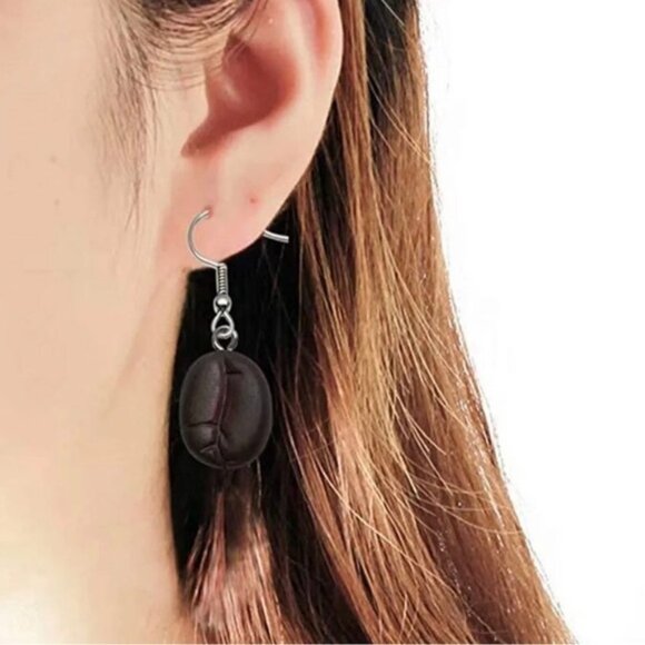 Coffee Earrings Dangle Earrings for coffee Lovers - Picture 3 of 5